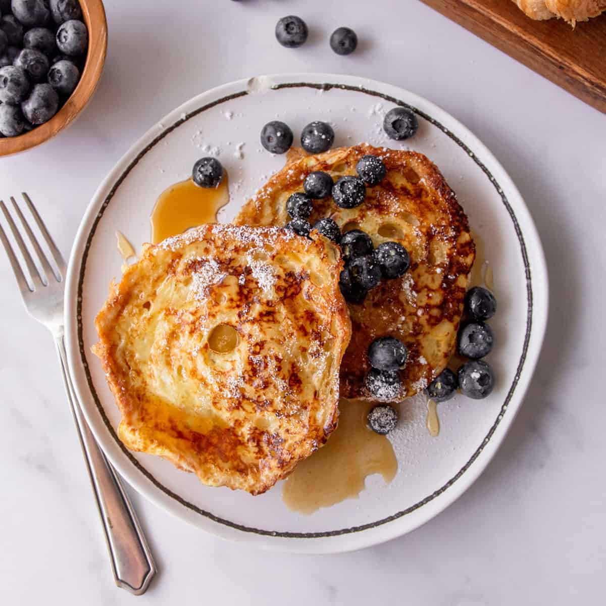 Transform Stale Croissants into Golden French Toast
